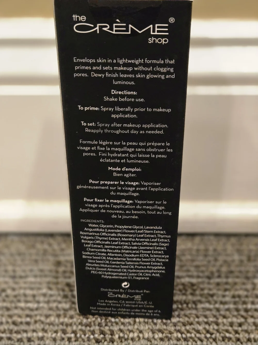 The Crème Shop I Am Silky Matte Primer & Setting Spray - Black